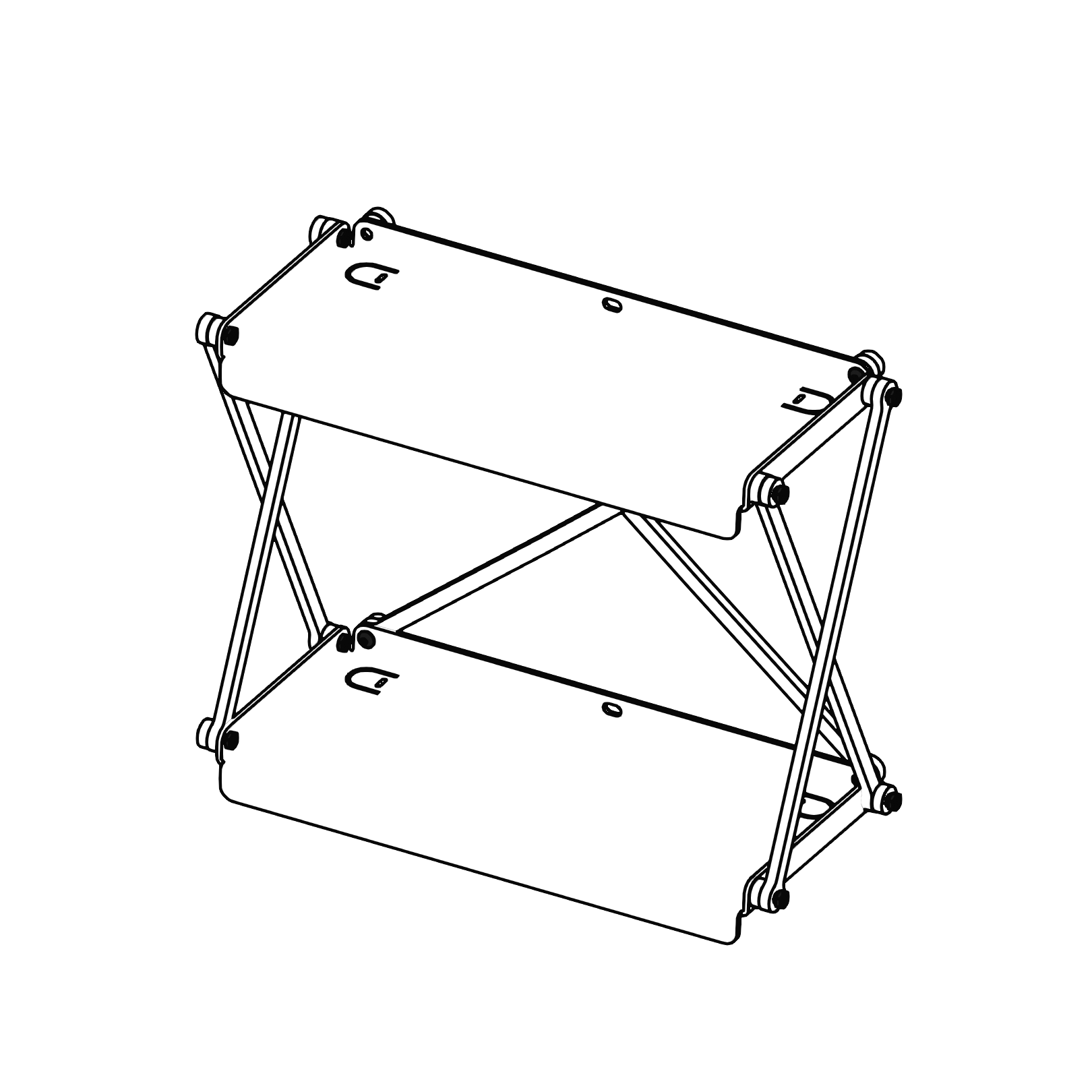 Preview of a 1x1 cassette shelf